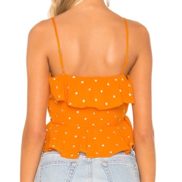☀️PRIVACY PLEASE 🌞 tangerine wrap top - Picture 7 of 12